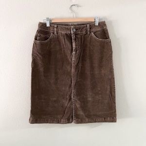 Cord Pencil Skirt, Sz 8, EUC
